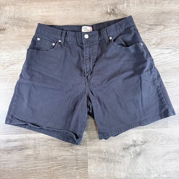 Levi's Jeans Women's Black Shorts Size 14 Stretch