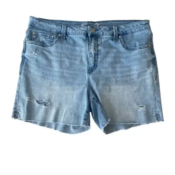 Seven7 Denim Cut Off Jean Shorts - Size 14