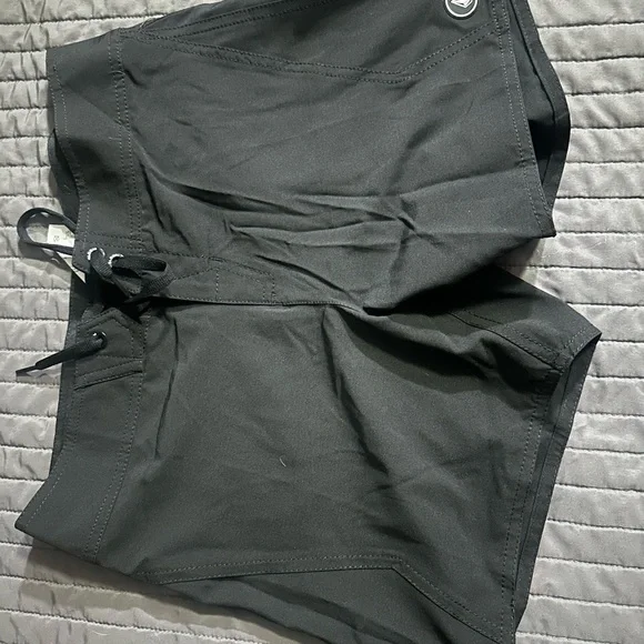 Volcom Charcoal Drawstring Shorts