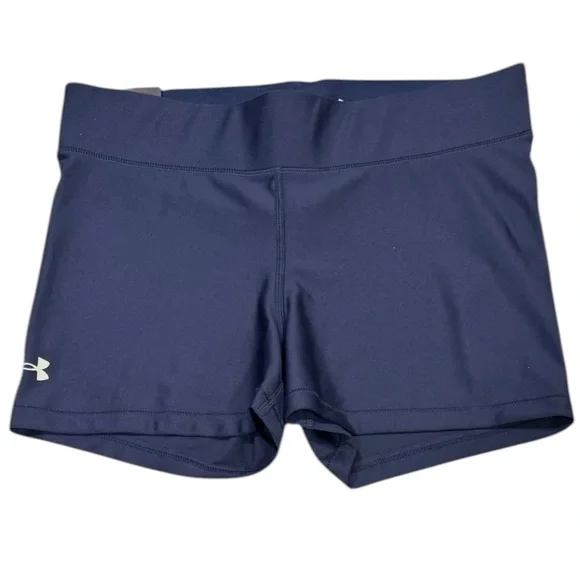 UNDER ARMOUR Compression Mid Rise Shorty Navy Blue Activewer Short NWT Large