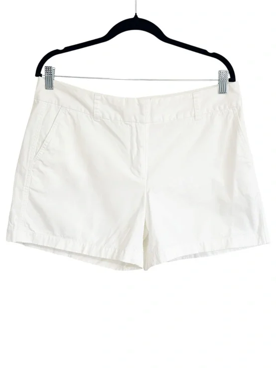 VINEYARD VINES White Cotton Shorts Womens 12 Pink Whale Logo Preppy Coastal