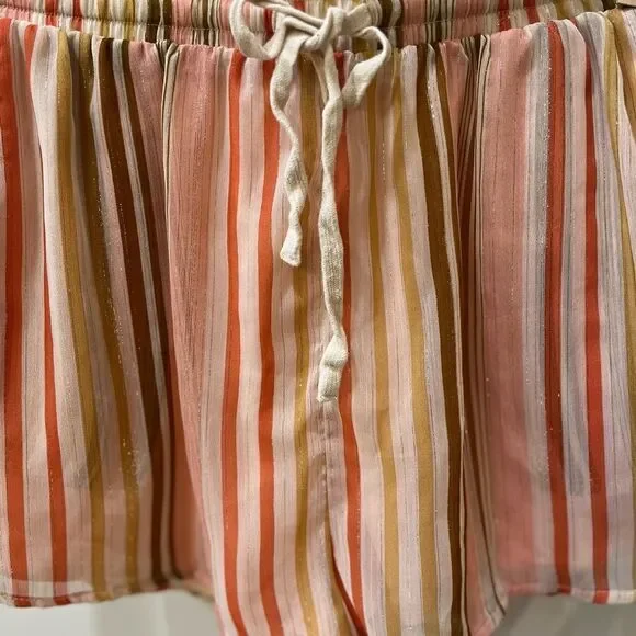 ☀️ Sadie & Sage Shorts, Striped & Drawstring