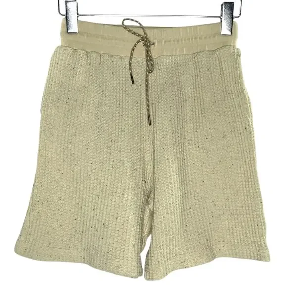 Urban Outfitters XS Out From Under Dani Waffle Relaxed Shorts Cream Lounge