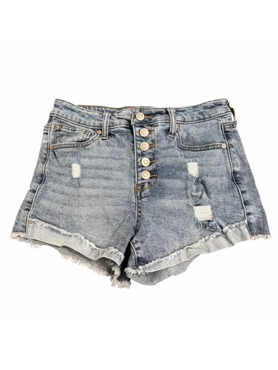 Altar'd State High Rise Distressed Jean Shorts | Light Wash | Size 26