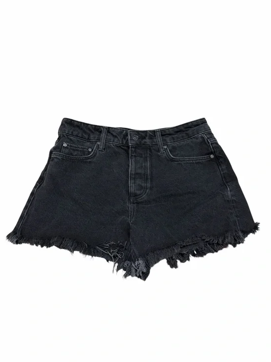 Paige Noella High Rise Cutoff Denim Shorts | Black Dove | Size 26