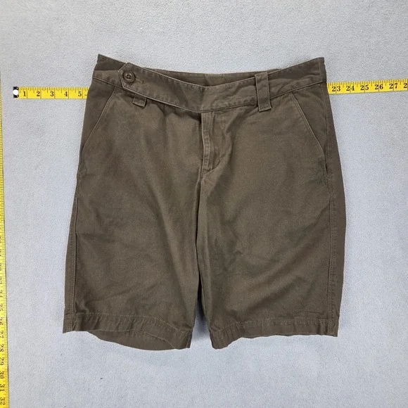 The North Face Shorts Womens 6 Brown Twill Gurkha Extended Waistband Tab