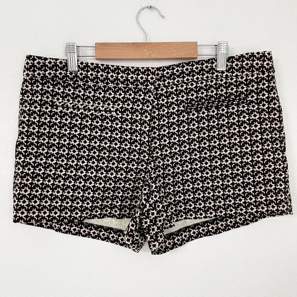 Cynthia Rowley womens geo pattern chino shorts size 10