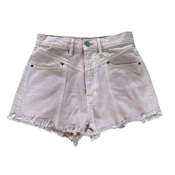 PacSun Stone Fire Dusty Pink High Waisted Jean Shorts Size 25