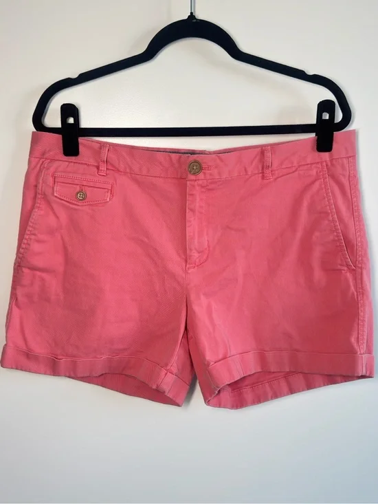 Banana Republic Pink Chino Shorts Size 14 Preppy Coastal Summer