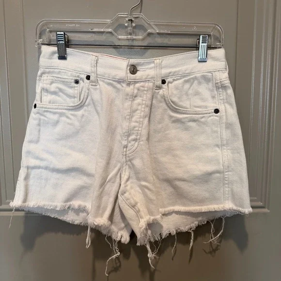 Free People We The‎ Free Ivy Mid Rise Short White Size 24