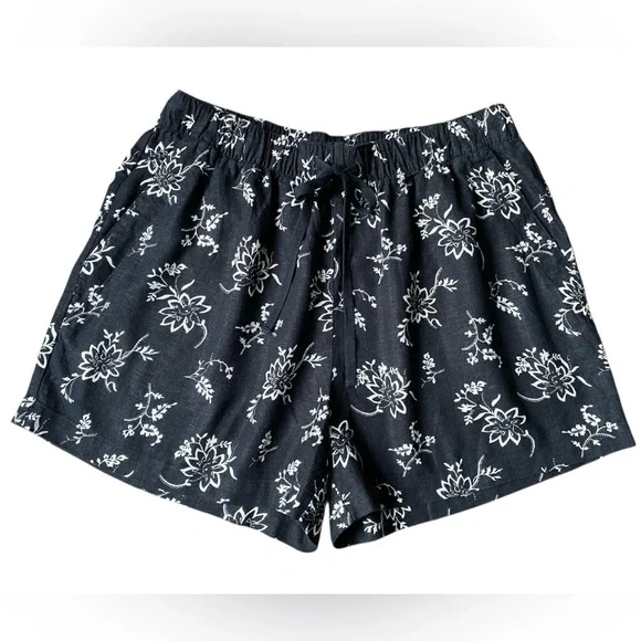 NWT Lucky Brand Women’s Floral Linen Shorts Size S