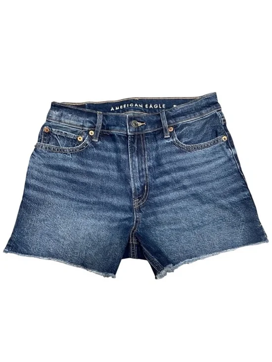 American Eagle Women’s Strigid Relaxed Shorts | Raw Hem | Size 2
