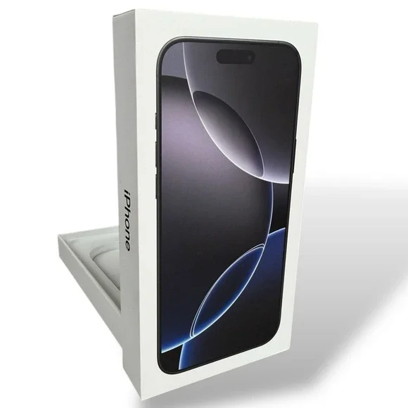 Apple iPhone 16 Pro Max EMPTY BOX W/Insert Black Titanium Replacement‎ Packaging