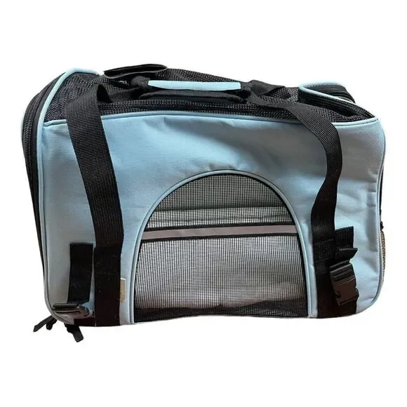Paw & Pals Airline Approved Blue Pet Soft-Sided Carriers for Small Cats Dogs