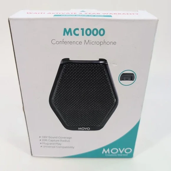 Movo MC1000 USB‎ Desktop Conference Computer Microphone Brand New