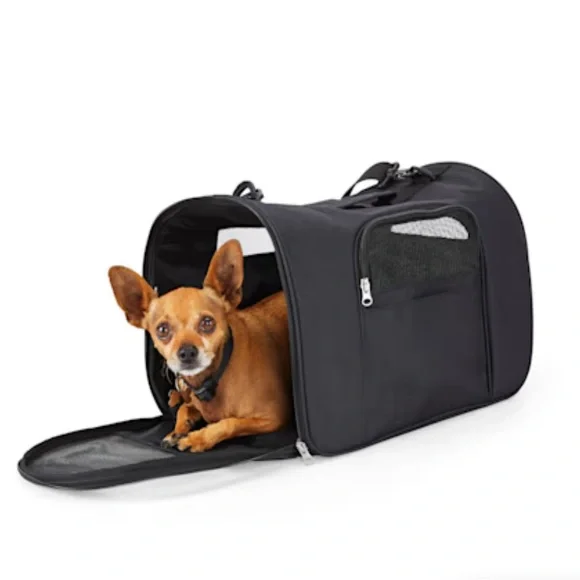 EveryYay Going Places To Go Black Pet Carrier.