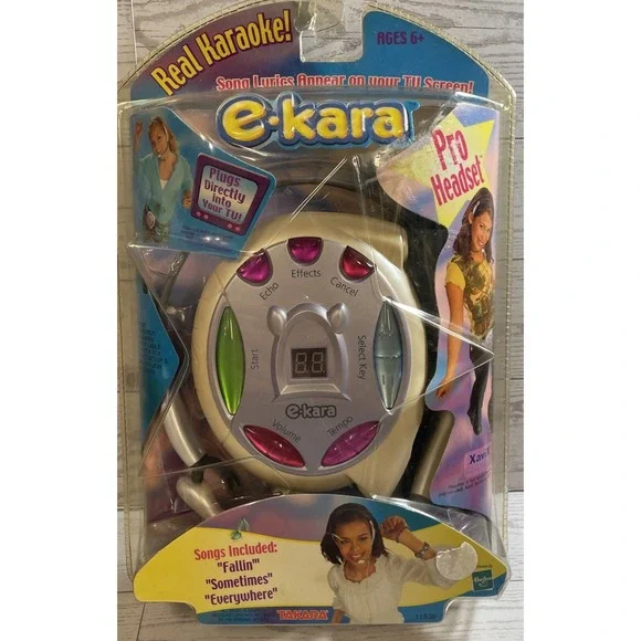 VTG E-Kara Karaoke Pro Headset Plug‎ & Play Karaoke Sealed Hasbro Takara Britney