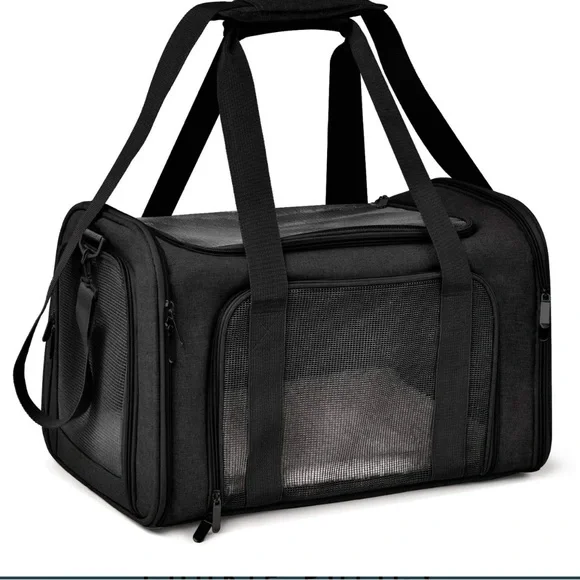 Cat/Puppy Carrier by Henkelion. Black. Large.