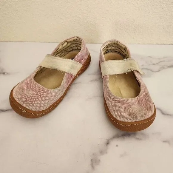 Livie & Luca Carta II light pink fabric mary jane easy to put on minimalist