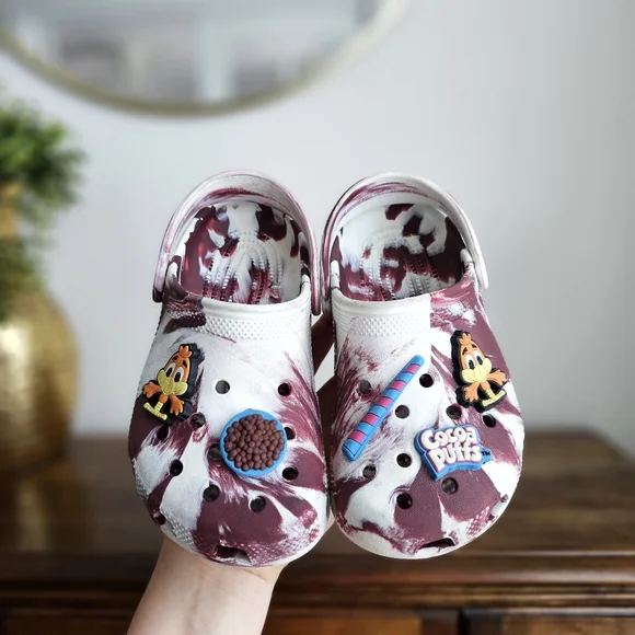 CROCS Cocoa Puffs x Classic Clog Kids 'Rise N’ Style' Limited Edition Kids Sz J1
