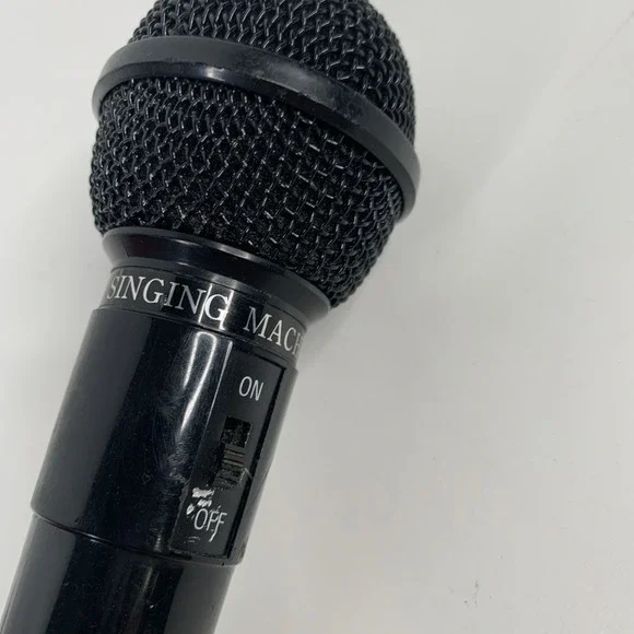The Singing Machine Co Microphone Black with Black Cord