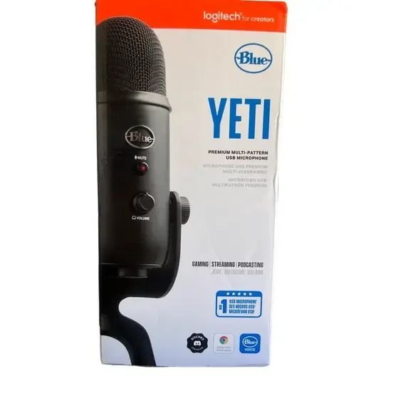 logitech YETI Multi Pattern USB Microphone Blue VO!CE