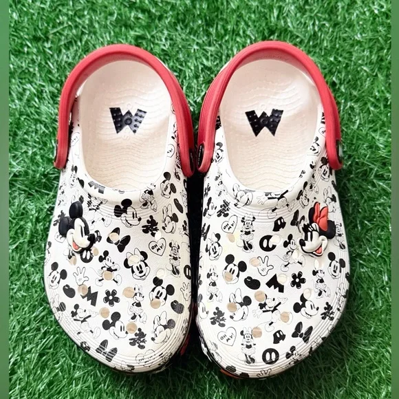 Crocs‎ Disney Kids Clogs - Red & White Mickey Mouse Size C-12