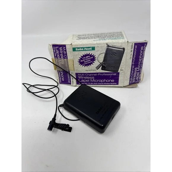 RadioShack 32-1231A Wireless Lapel Microphone System 170MHz 8 Channel Parts Only