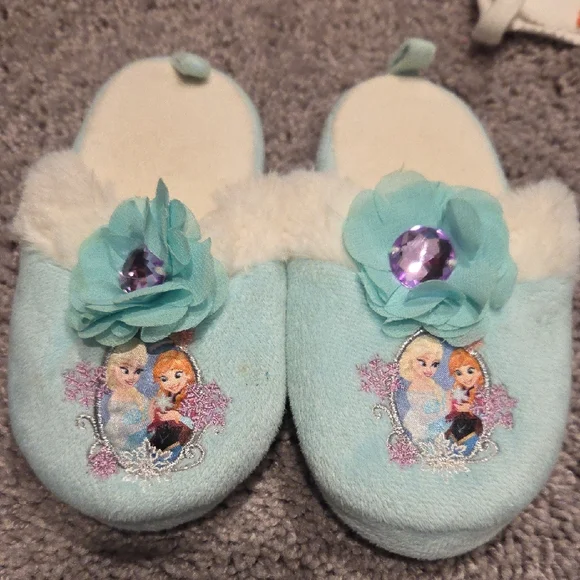 Disney Frozen Blue Kids Slippers