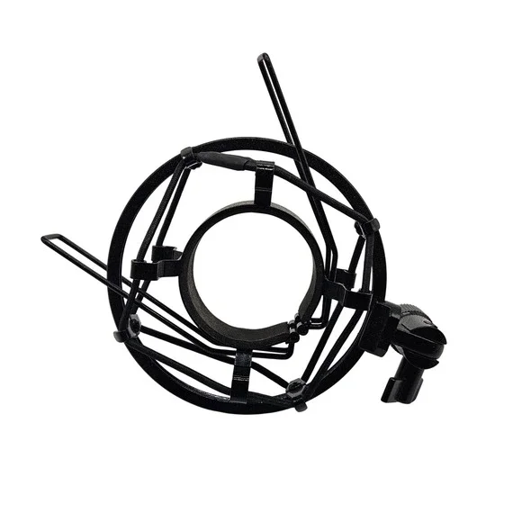 Universal Microphone Shock Mount Black Metal Vibration Isolation Spider Mount