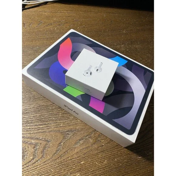 Lot of 2 Apple AirPods 4, iPad Air 4th Generation Empty Box Only