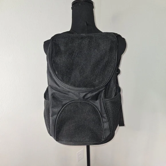 Black Pet Carrier Backpack