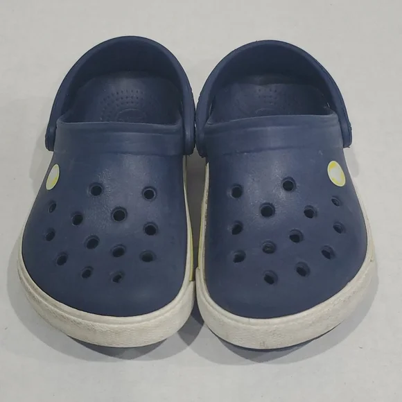 Crocs Kids Classic Crocband Sandals Clogs Navy Blue Size C 6-7