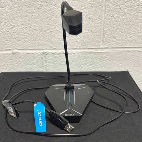 CMTECK Computer Microphone, G006Plus USB Desktop Condenser for PC Laptop