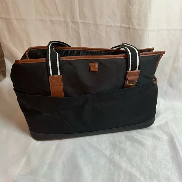 Black and Brown Animal Carrier