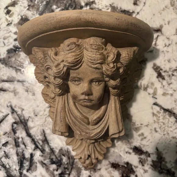 Angel Cherub Wall Shelf French Country Cottagecore Old World European Decor