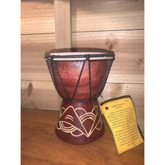 Island Treasures Jamaica Djembe Hand Drum 6