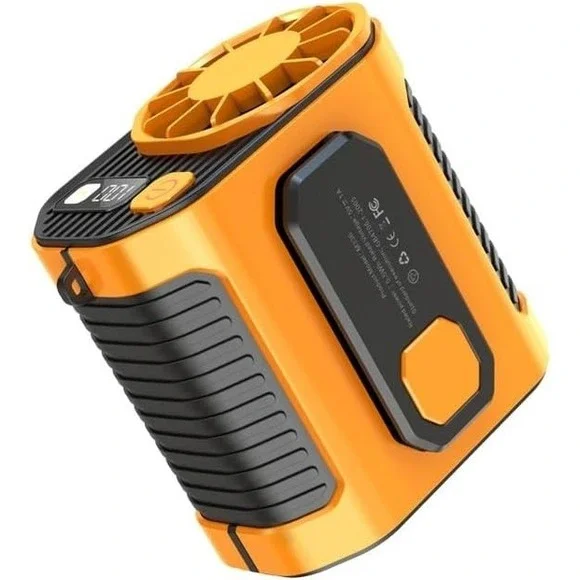 Waist Fan, Portable Fan, 10-Speed Turbo Cooling, 5000mAh Fast Charge, 11M/S Hurr