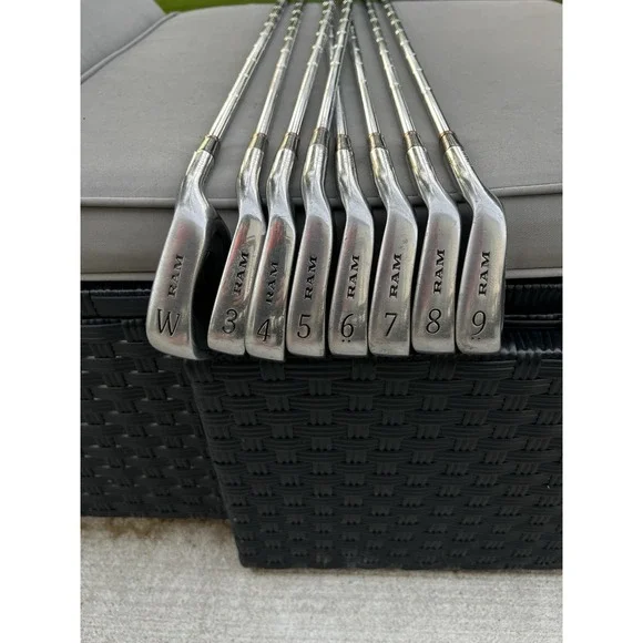 RAM FX Oversize Iron Set LH 3-9 & W Steel Shaft Stiff Flex Golf Clubs
