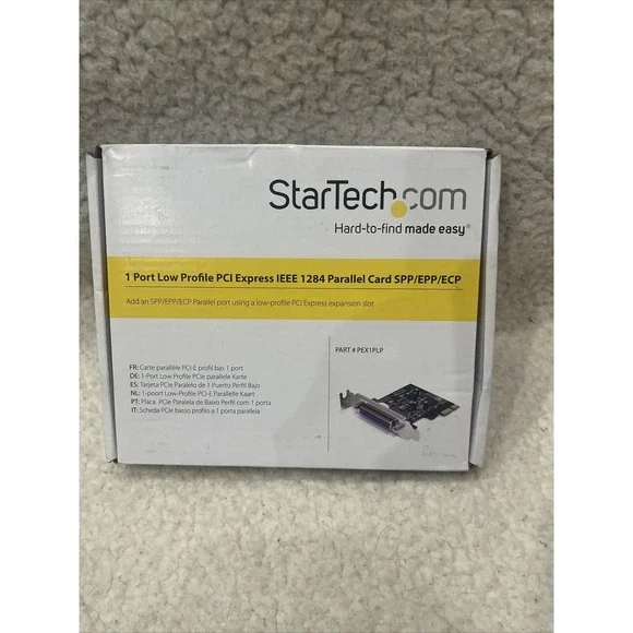 StarTech Low Profile 1-Port PCI Express 1284 Card # PEX‎ 1PLP