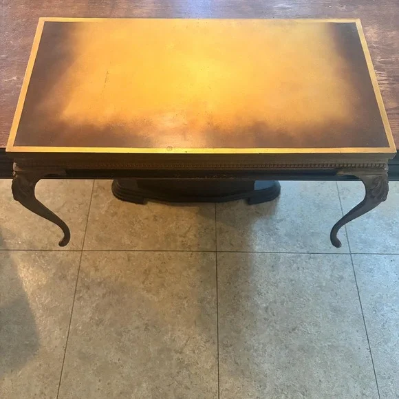 Hollywood Regency by Turner Mid‎ Century Wall Mounted Table/Shelf Gold Gilded
