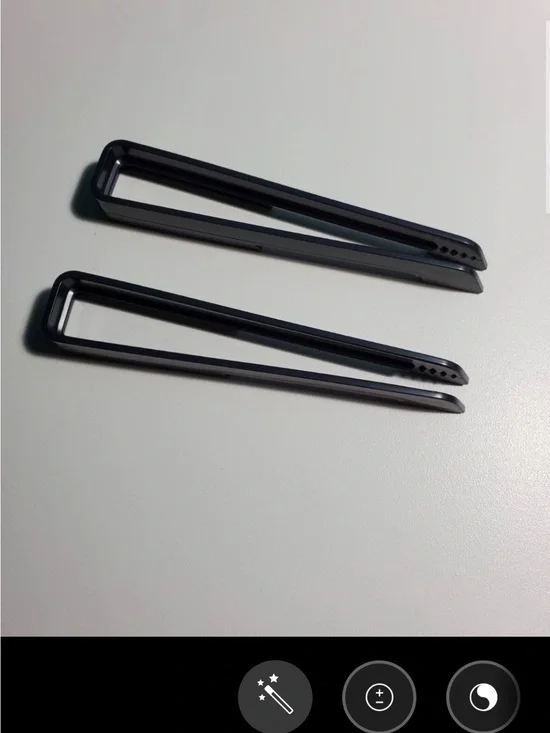 Tupperware Black Toaster Tongs Set of 2 NEW Kitchen Gadget