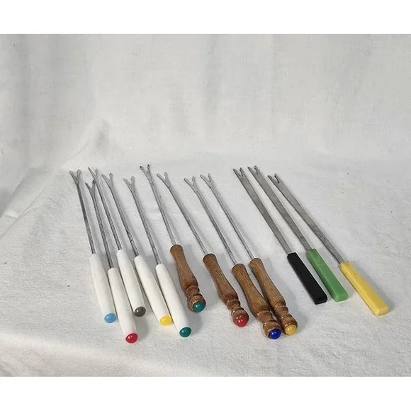 Lot Of 12 Vintage Fondue Skewers Forks‎