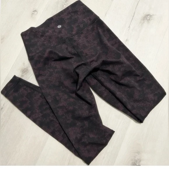 lululemon athletica Dark Plum Printed Leggings 4