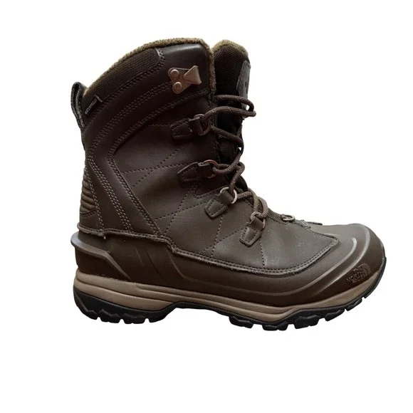 The North Face Chilkat Evo Boots Mens Size 8 Brown Waterproof Winter NF0A2T4V