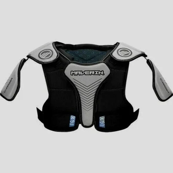 Maverick‎ Charger Lacrosse Black Shoulder Pad - Size Large- Brand New With Tag