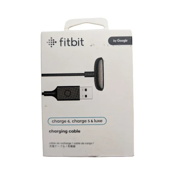 31-U Fitbit - Charge 6, Charge 5, & Luxe USB-C Fast Charging Cable - Black