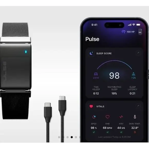 Pulse Series One Gunmetal Founder Edition Set Fitness Activity Tracker by Makina