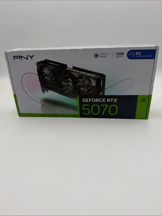 PNY GeForce RTX 5070 12GB Graphics Card Black