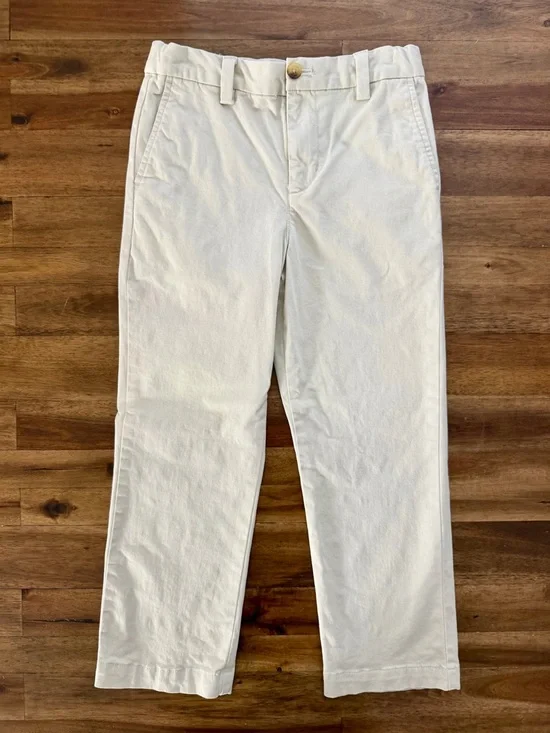 Vineyard Vines Boys Stone Tan Classic Straight Fit Breaker Pants 6 Chinos Preppy
